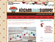 Tablet Screenshot of kitchentablestamper.com